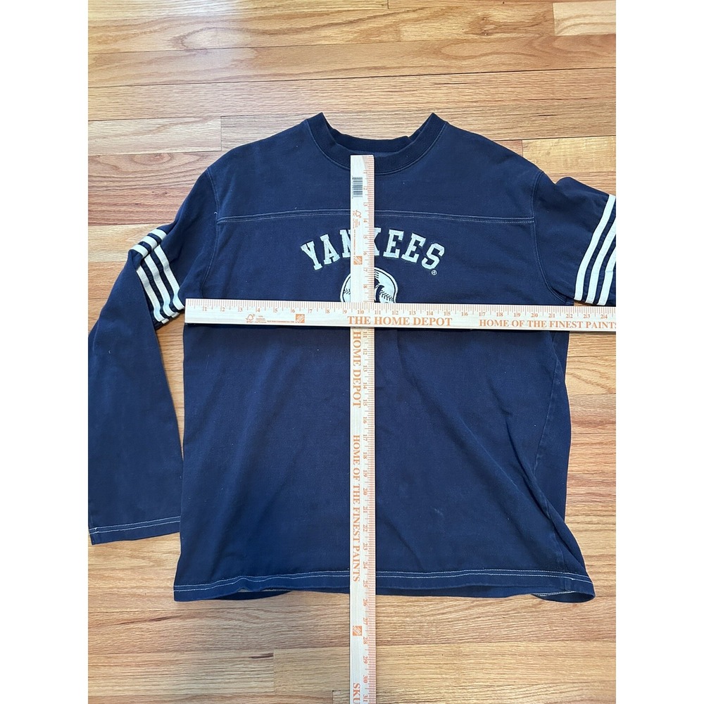 Adidas New York Yankees Shirt Blue Pullover Vintage - Picture 4 of 6